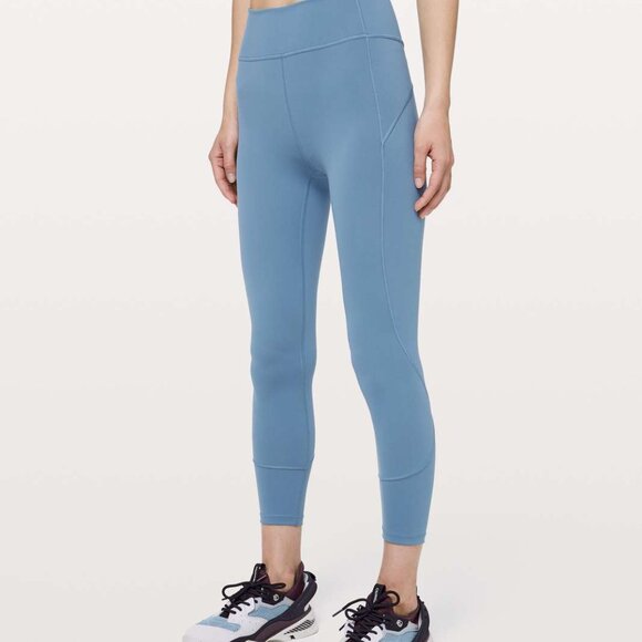 Lululemon In Movement 7/8 Tight *Everlux 25" Utility Blue - Picture 4 of 13